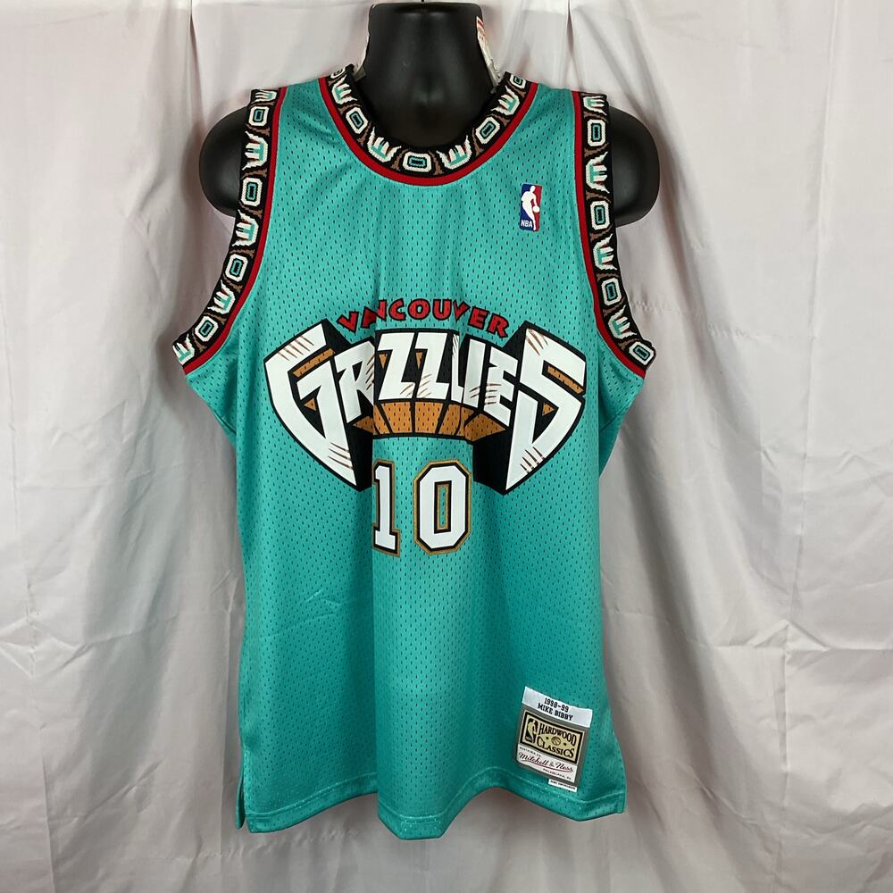 Mitchell & Ness 1998 Vancouver Grizzlies Basketball Jersey Men XL Mike Bibby NWT